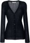 Gabriela Hearst Ribgebreid vest Blauw - Thumbnail 1
