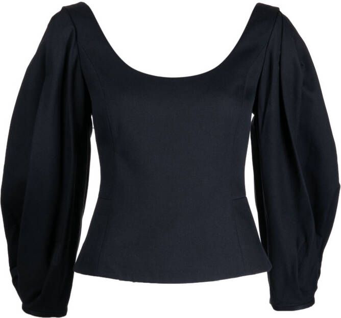 Gabriela Hearst Top met open rug Zwart