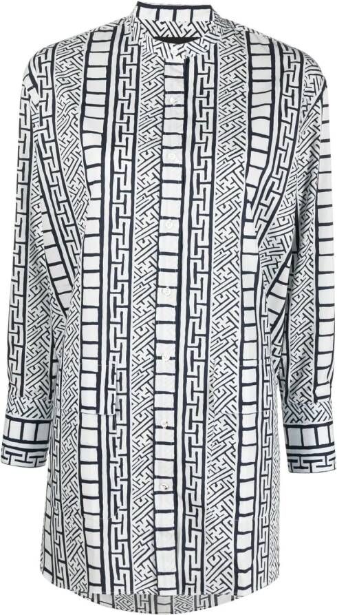Gabriele Pasini Blouse met geometrische print Wit