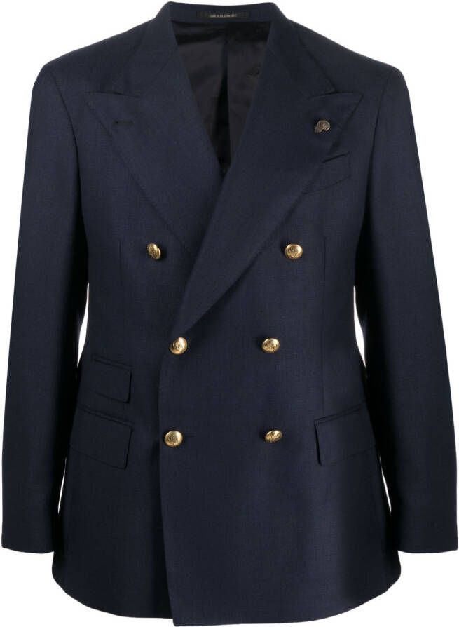 Gabriele Pasini Blazer met dubbele rij knopen Blauw