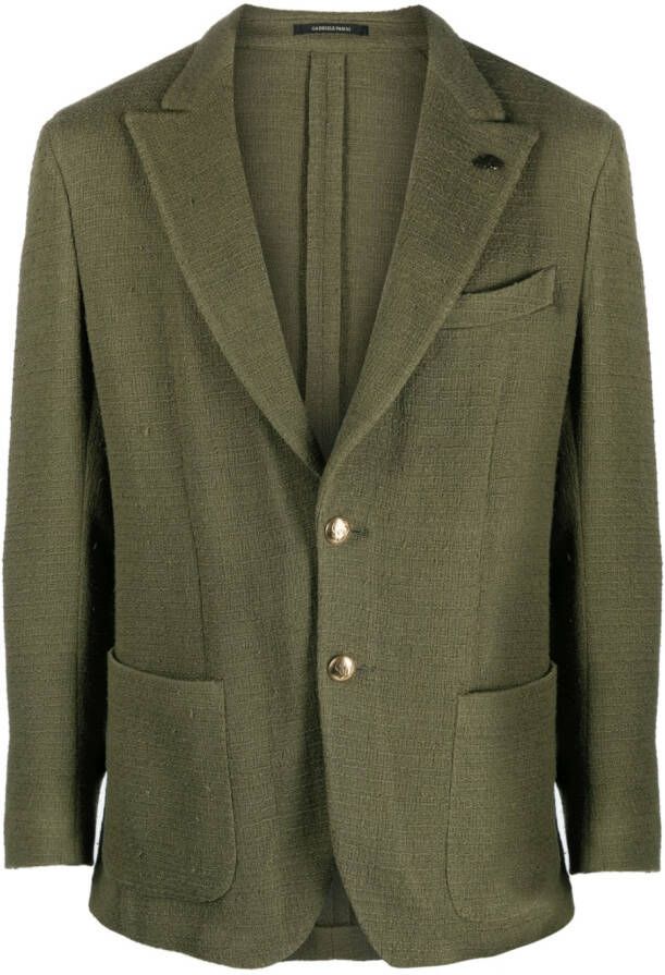 Gabriele Pasini Blazer met enkele rij knopen Groen