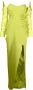 Gaby Charbachy Off-shoulder avondjurk Groen - Thumbnail 1