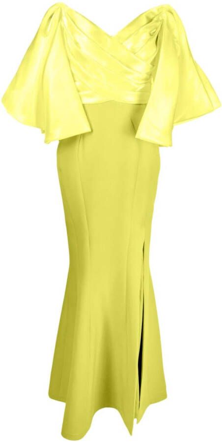 Gaby Charbachy Off-shoulder maxi-jurk Groen