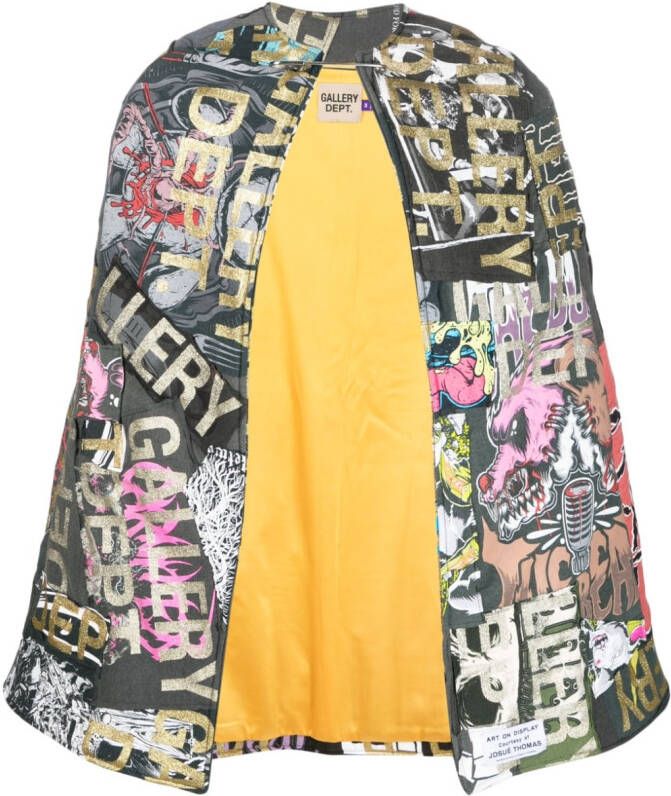 GALLERY DEPT. Cape met logopatch Zwart