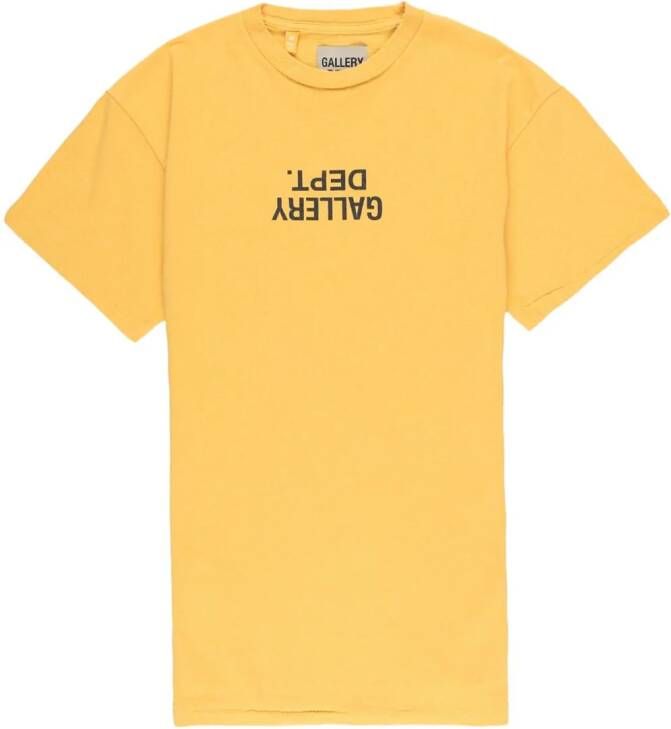 GALLERY DEPT. T-shirt met logoprint Geel