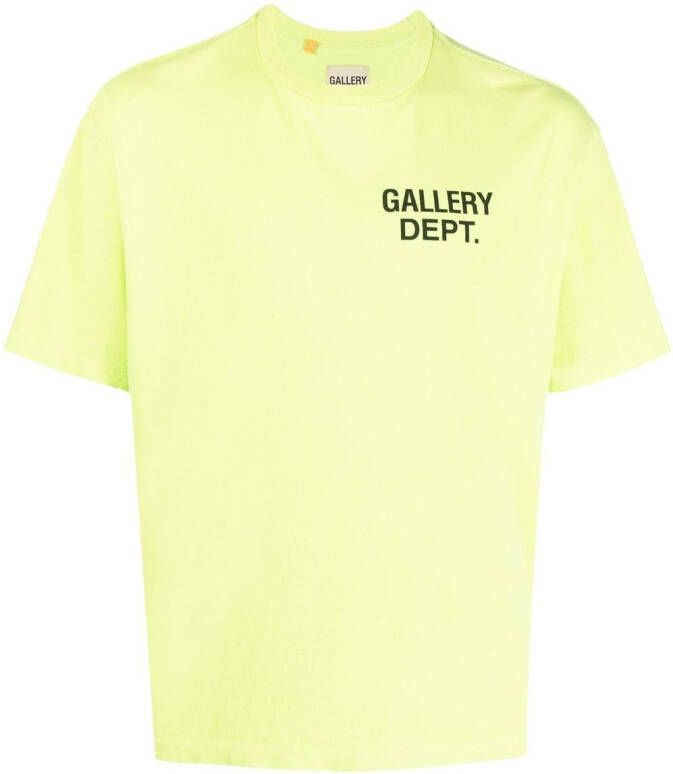 GALLERY DEPT. T-shirt met logoprint Groen