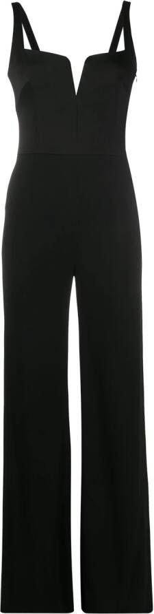 Galvan Flared jumpsuit Zwart