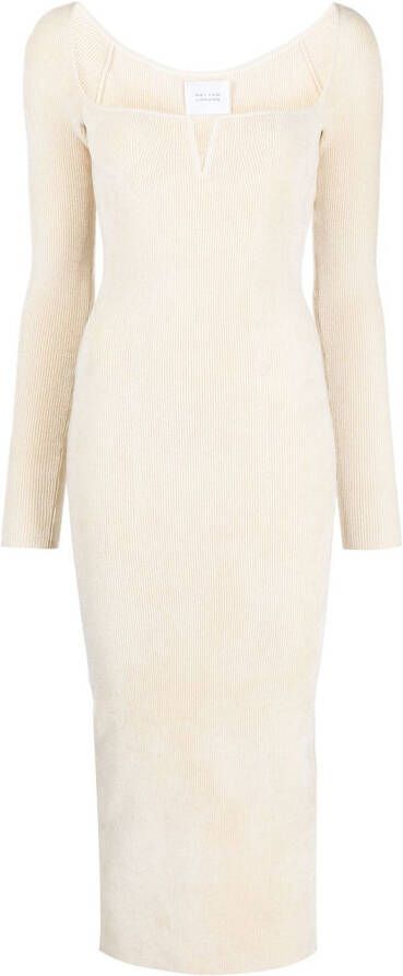 Galvan Midi-jurk Beige