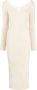 Galvan Midi-jurk Beige - Thumbnail 1