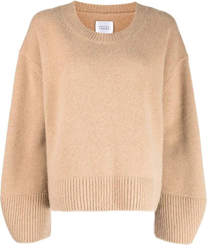 Galvan Theia oversized trui Bruin