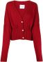 Galvan Vest met geribbelde afwerking Rood - Thumbnail 1