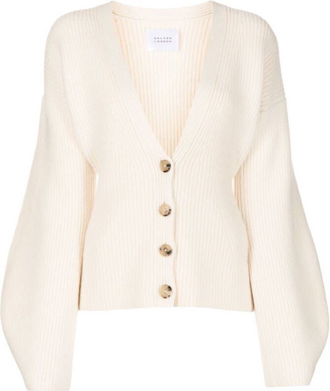Galvan Vest met V-hals Wit