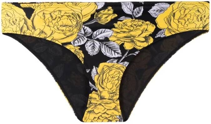 GANNI Bikinislip met bloemenprint Zwart