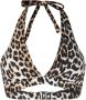 GANNI Bikinitop met luipaardprint Bruin - Thumbnail 1