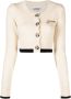 GANNI Vest met ronde hals Beige - Thumbnail 1