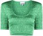 GANNI Cropped top Groen - Thumbnail 1