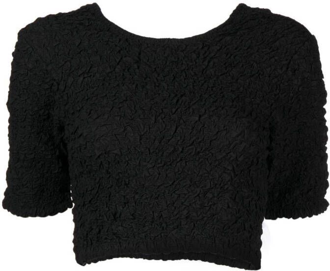 GANNI Cropped top Zwart