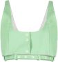 GANNI Cropped top Groen - Thumbnail 1