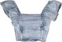 GANNI Denim top Blauw - Thumbnail 1
