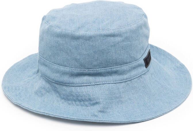 GANNI Denim hoed Blauw