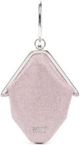 GANNI Diamond Bangle clutch Roze