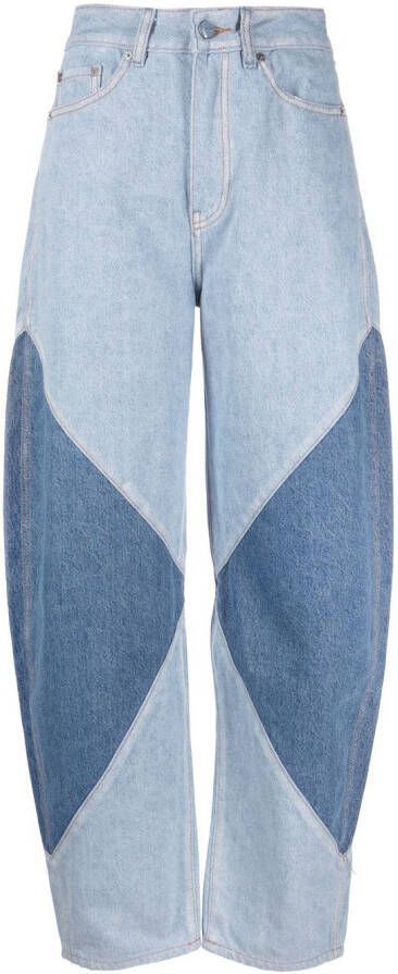 GANNI Jeans met toelopende pijpen Blauw