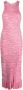 GANNI Gebreide midi-jurk Roze - Thumbnail 1