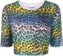 GANNI T-shirt met luipaardprint Groen - Thumbnail 1