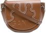 GANNI Shopper met logo-reliëf Bruin - Thumbnail 1
