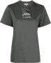 GANNI T-shirt met logoprint Grijs - Thumbnail 1