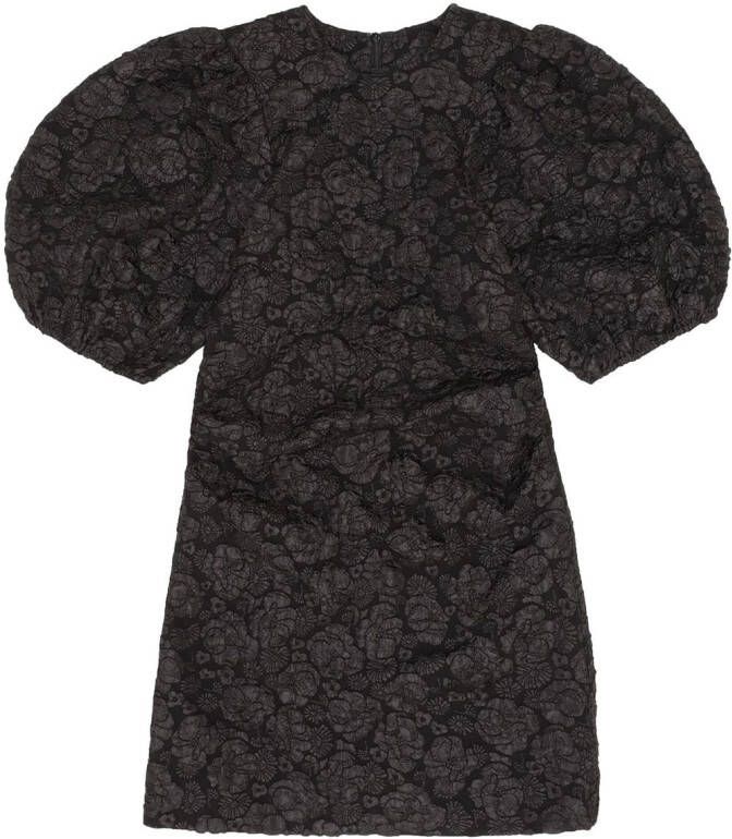 GANNI Mini-jurk met jacquard Zwart