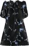 GANNI Mini-jurk met jacquard Zwart - Thumbnail 1