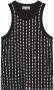 GANNI Mouwloze tanktop Zwart - Thumbnail 1