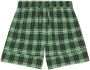 GANNI Geruite shorts Groen - Thumbnail 1