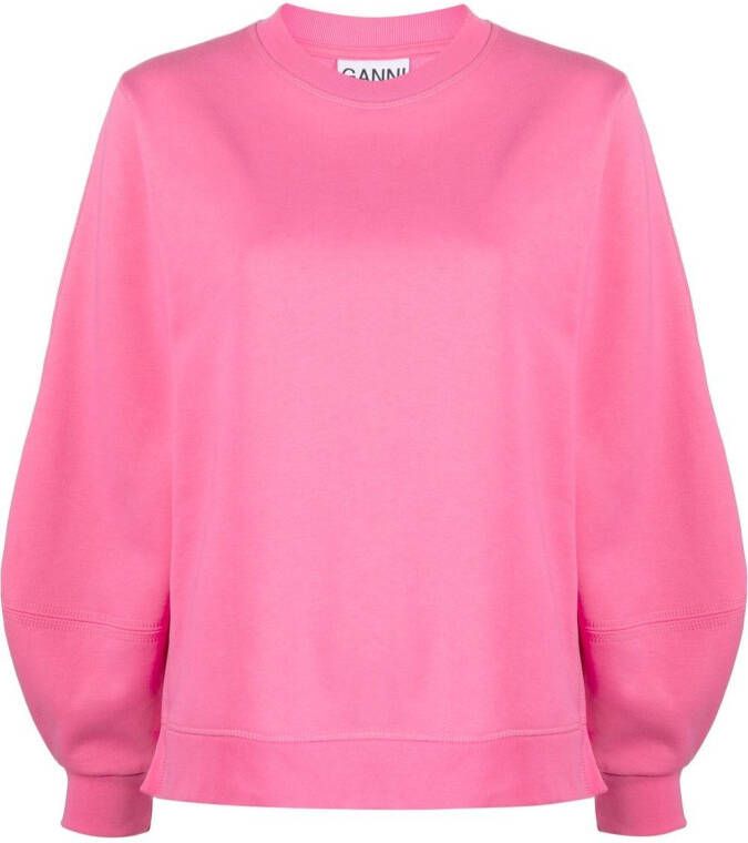 GANNI Sweater met pofmouwen Roze