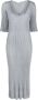 GANNI Ribgebreide maxi-jurk Blauw - Thumbnail 1