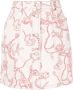 GANNI Rok met print Beige - Thumbnail 1