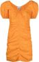 GANNI Mini-jurk met pofmouwen Oranje - Thumbnail 1