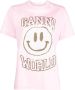 GANNI Ruimvallend T-shirt Roze - Thumbnail 1