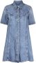 GANNI Mini-jurk met korte mouwen Blauw - Thumbnail 1