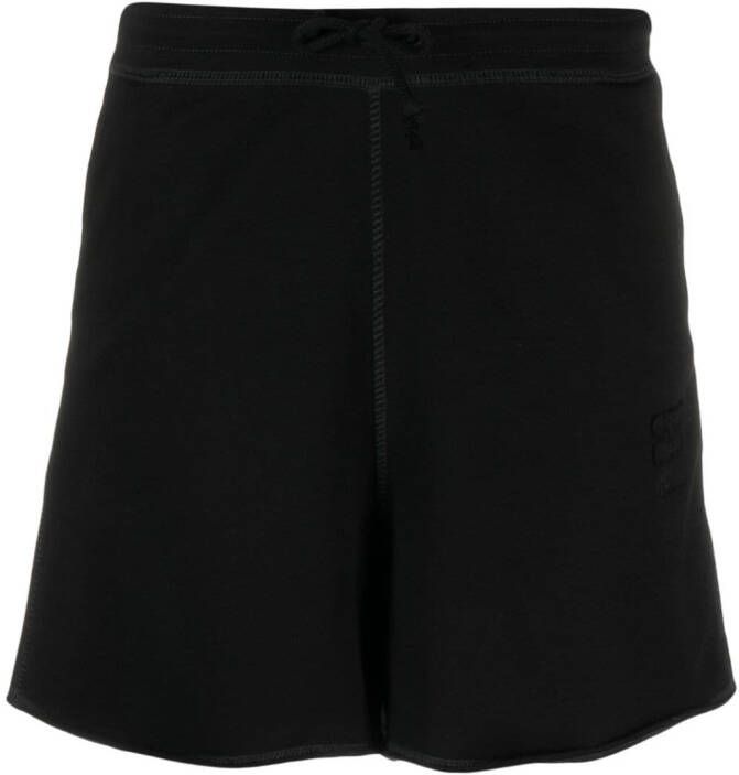 GANNI Shorts met logopatch Zwart
