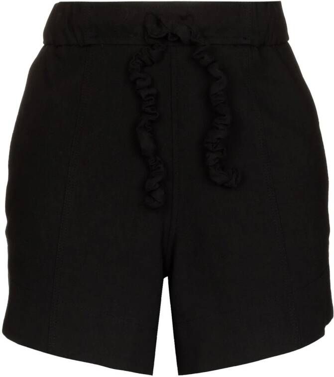 GANNI Shorts met trekkoord Zwart