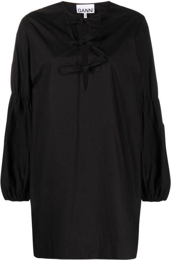 GANNI Mini-jurk met glitter Zwart