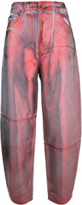 GANNI Jeans met toelopende pijpen Rood
