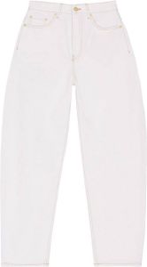 GANNI Jeans met toelopende pijpen Wit