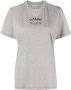 GANNI T-shirt met logoprint Grijs - Thumbnail 1