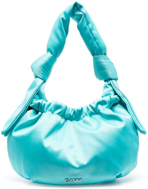 GANNI Tas met geknoopt detail Blauw