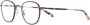 Garrett Leight Bril met rond montuur Bruin - Thumbnail 1