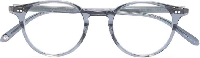 Garrett Leight Bril met rond montuur Grijs