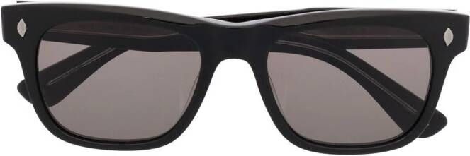Garrett Leight Zonnebril met vierkant montuur Zwart